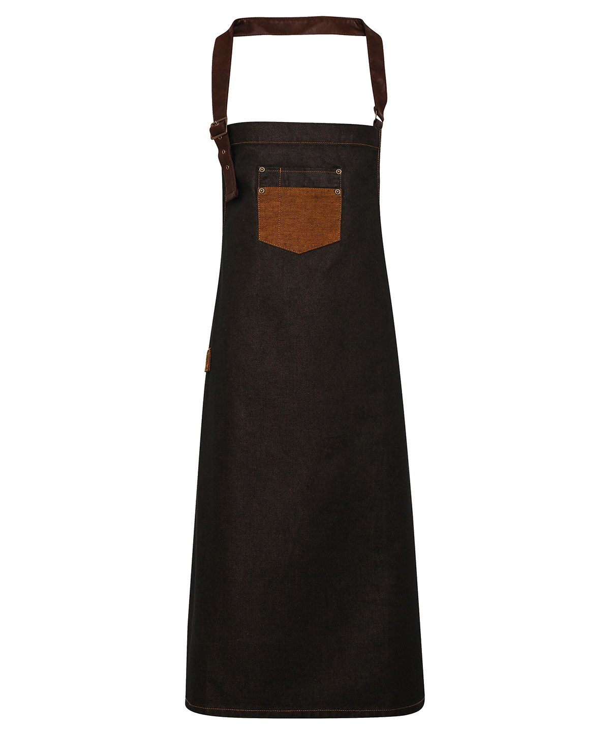 Division Waxed-Look Denim Apron - Image 3