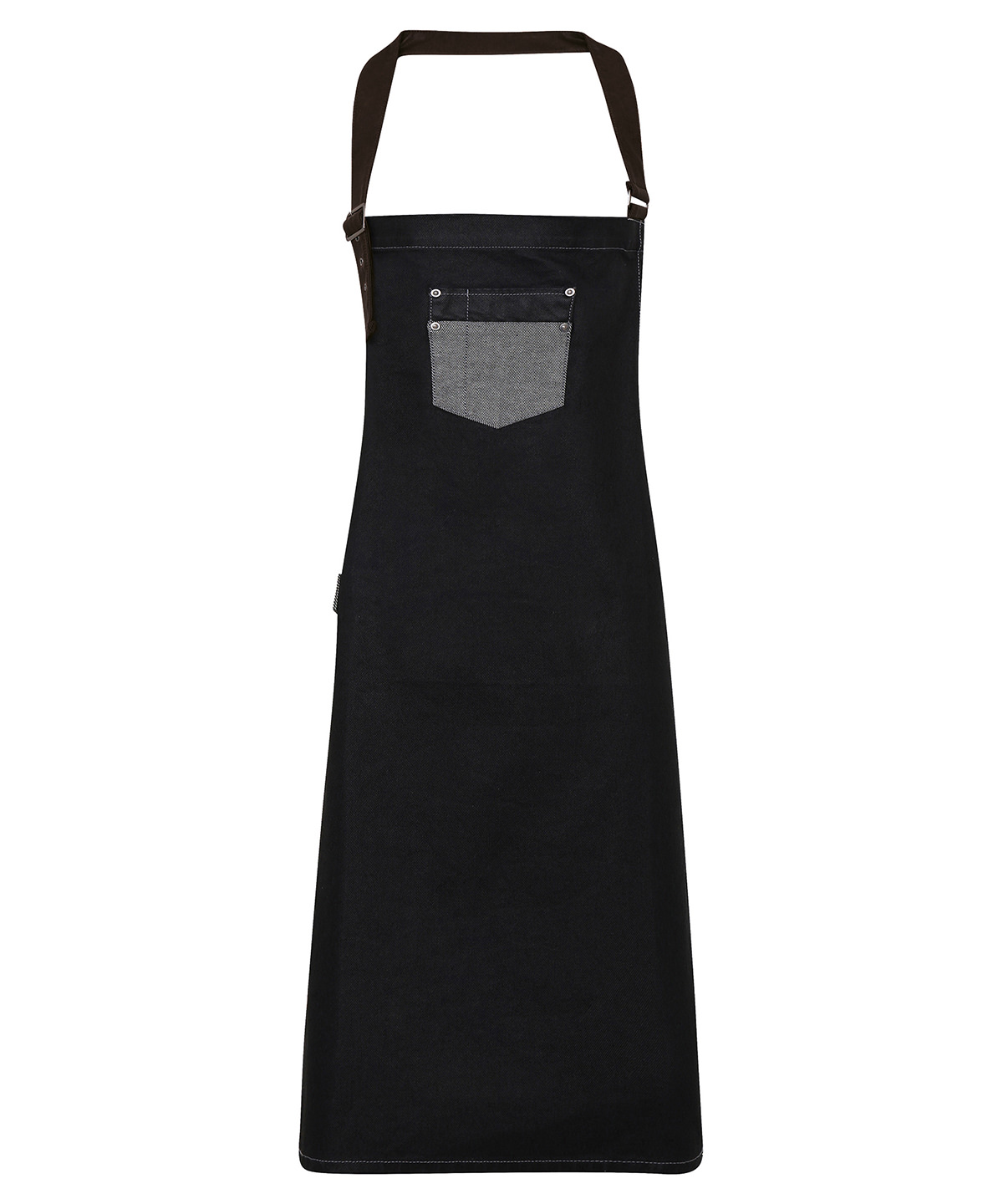 Division Waxed-Look Denim Apron - Image 2