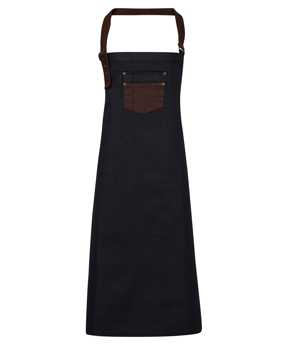 Division Waxed-Look Denim Apron