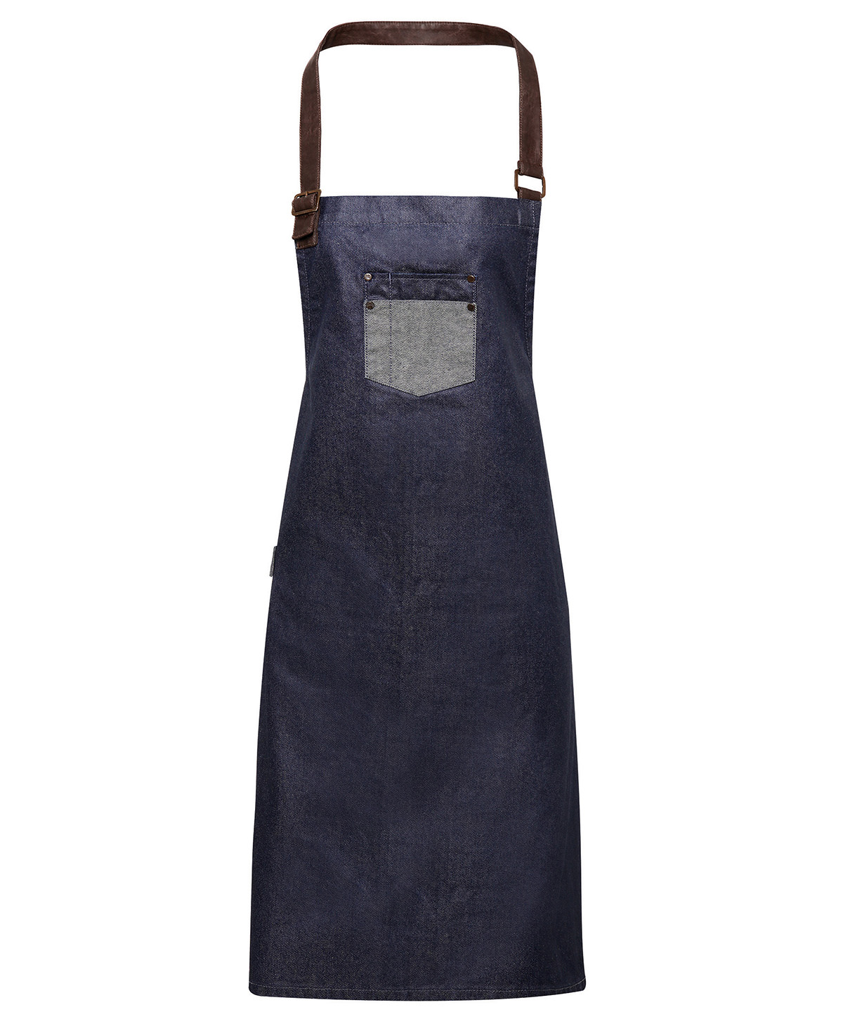 Division Waxed-Look Denim Apron - Image 4
