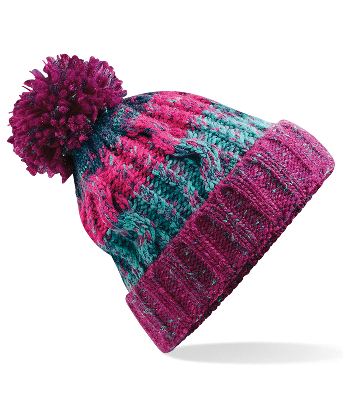 Corkscrew Pom Pom Beanie - Image 3