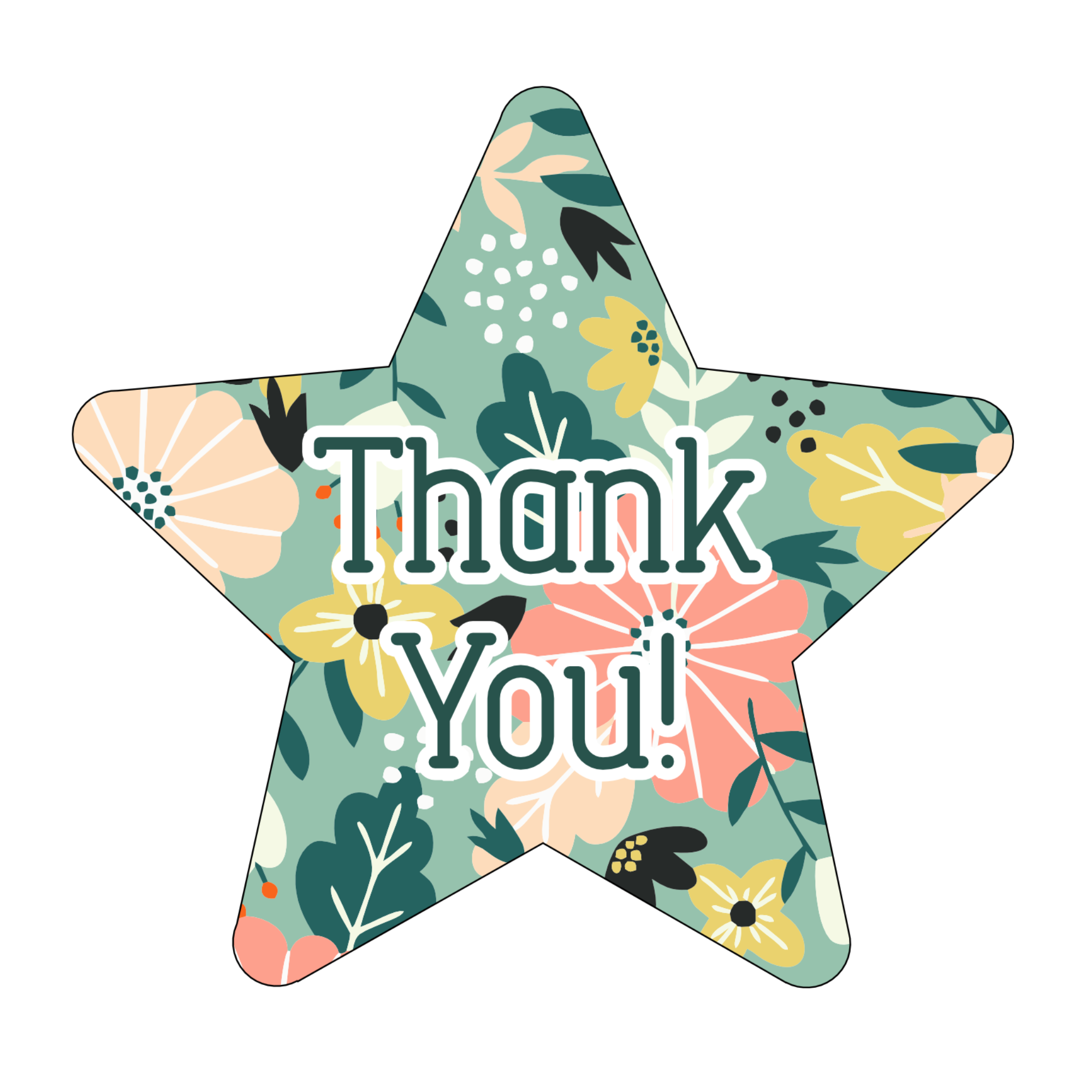 Thank You Teacher Star Ornament