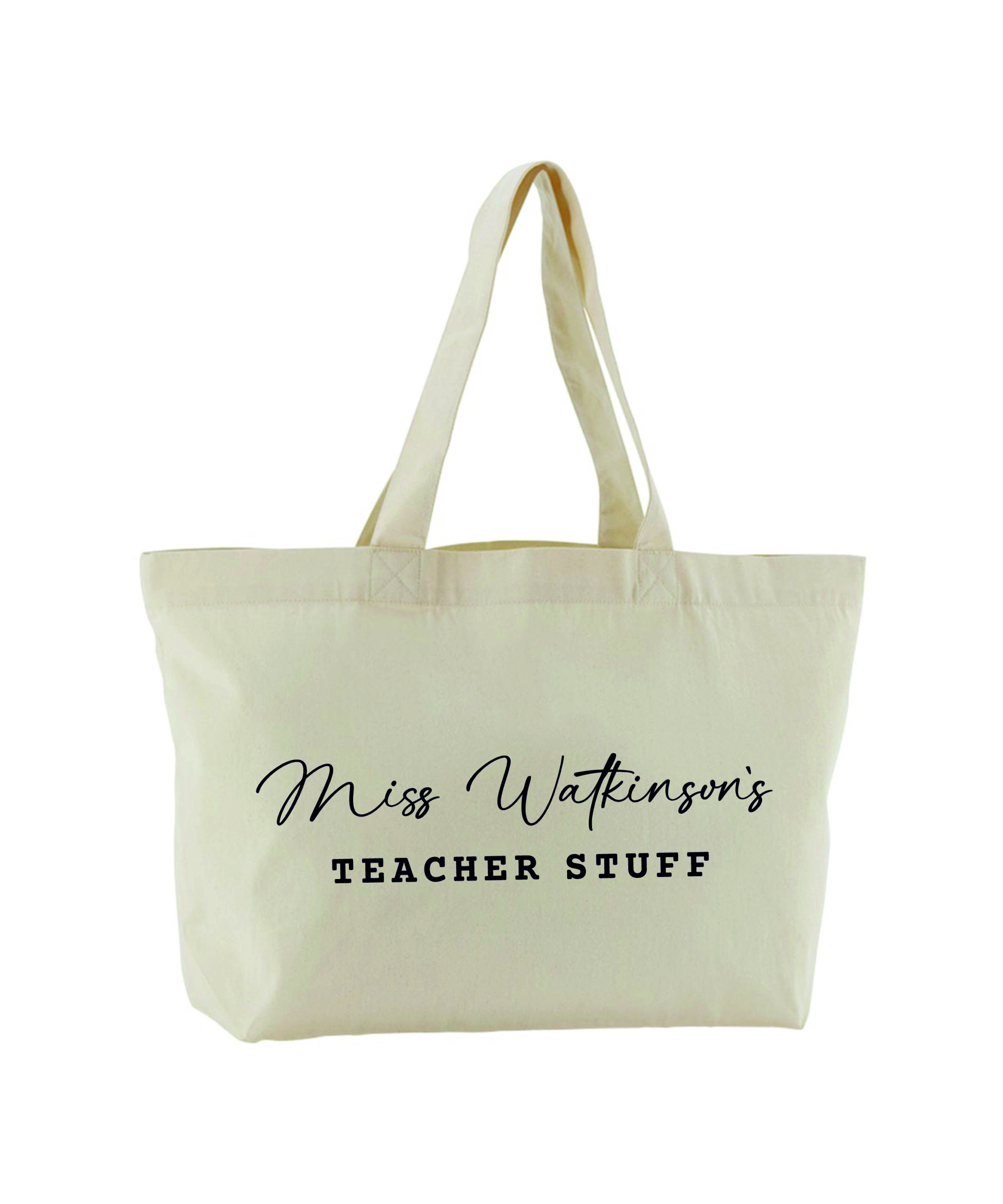 Personalised Large Teacher Tote Bag - Image 4