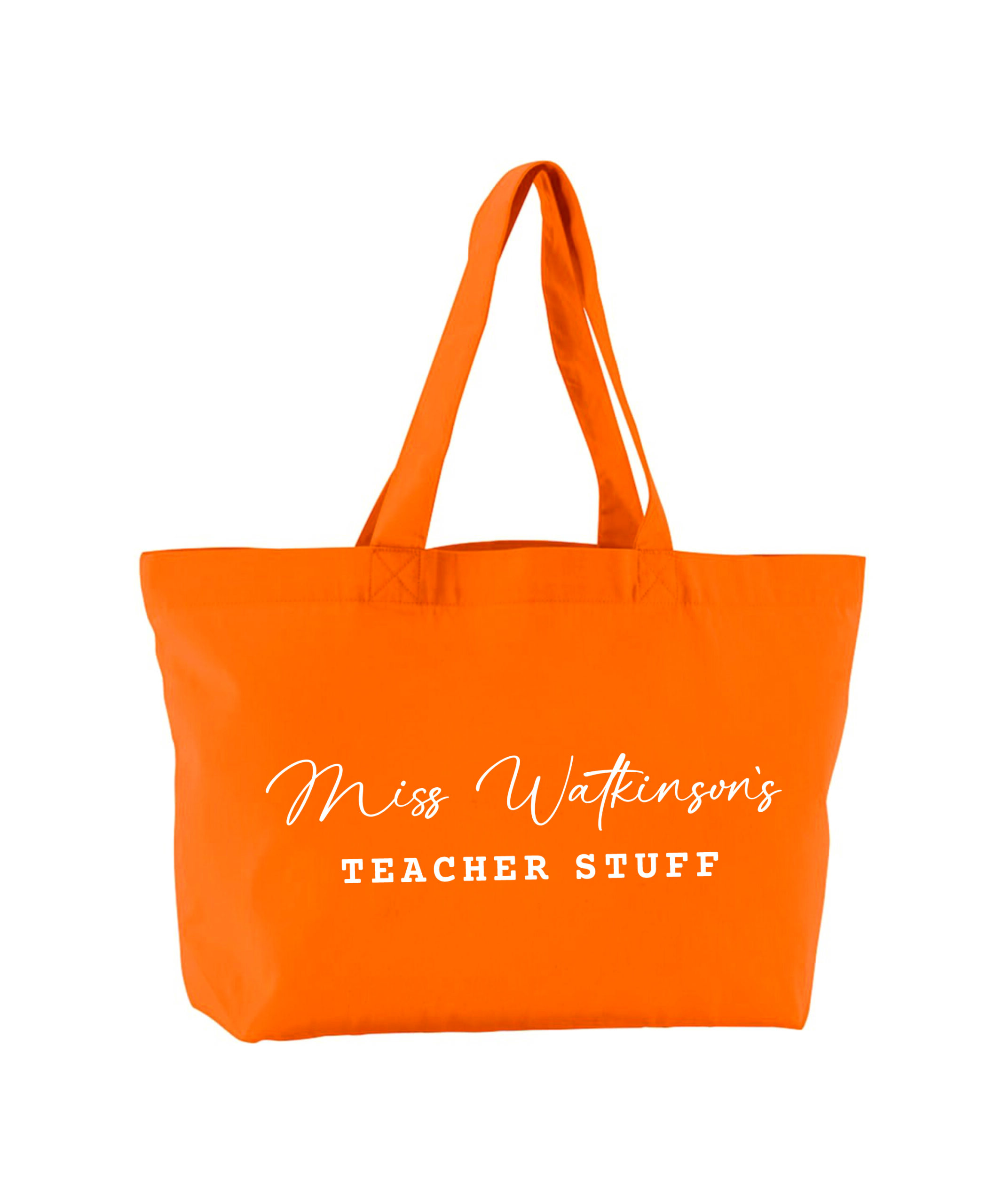 Personalised Large Teacher Tote Bag - Image 3